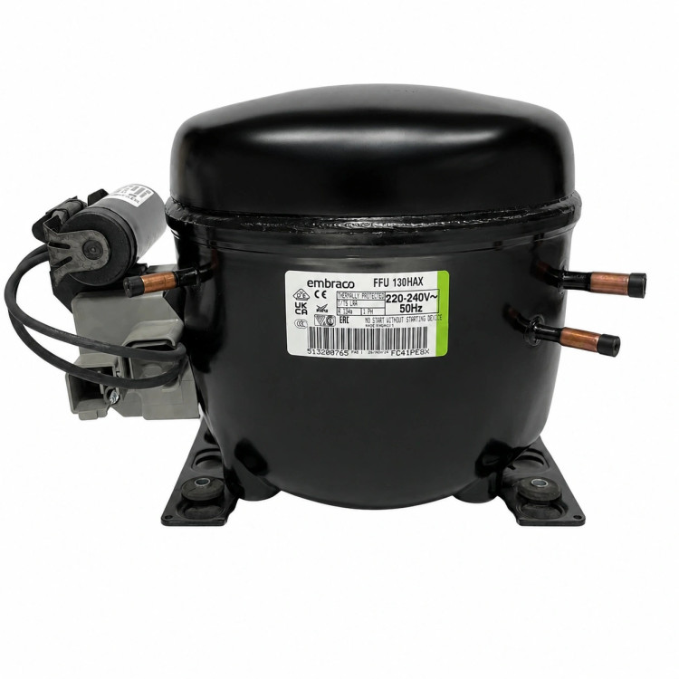 کمپرسور یخچال امبراکو مدل FFU130HAX ظرفیت 1/3 گاز R134a